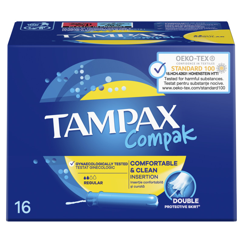 TAMPAX COMPAK Тампони нормални, 16 бр.