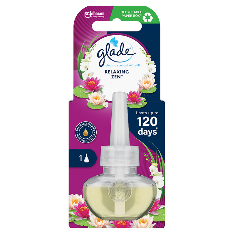 GLADE RELAXING ZEN Пълнител за електрически ароматизатор , 20 мл