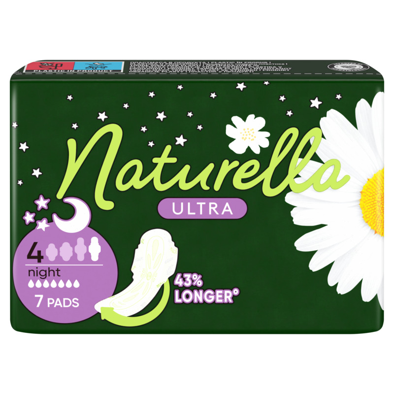 NATURELLA ULTRA NIGHT Дамски превръзки, 7 бр.