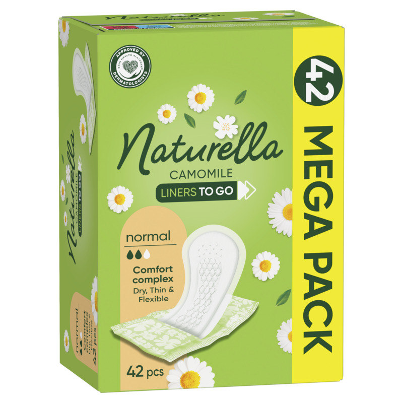 NATURELLA CAMOMILE Дамски ежедневни превръзки , 42 бр.