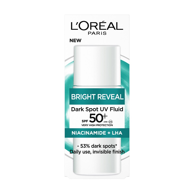 L'OREAL PARIS BRIGHT REVEAL Флуид против тъмни петна SPF50, 50мл