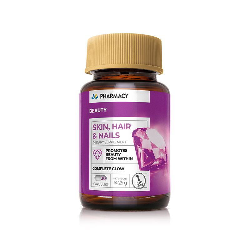 PHARMACY SKIN, HAIR & NAILS Хранителна добавка, 30 капсули