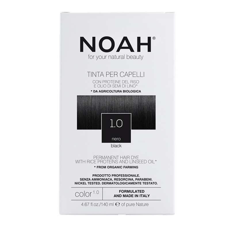 NOAH Безамонячна трайна боя за коса 1.0 Black , 140мл