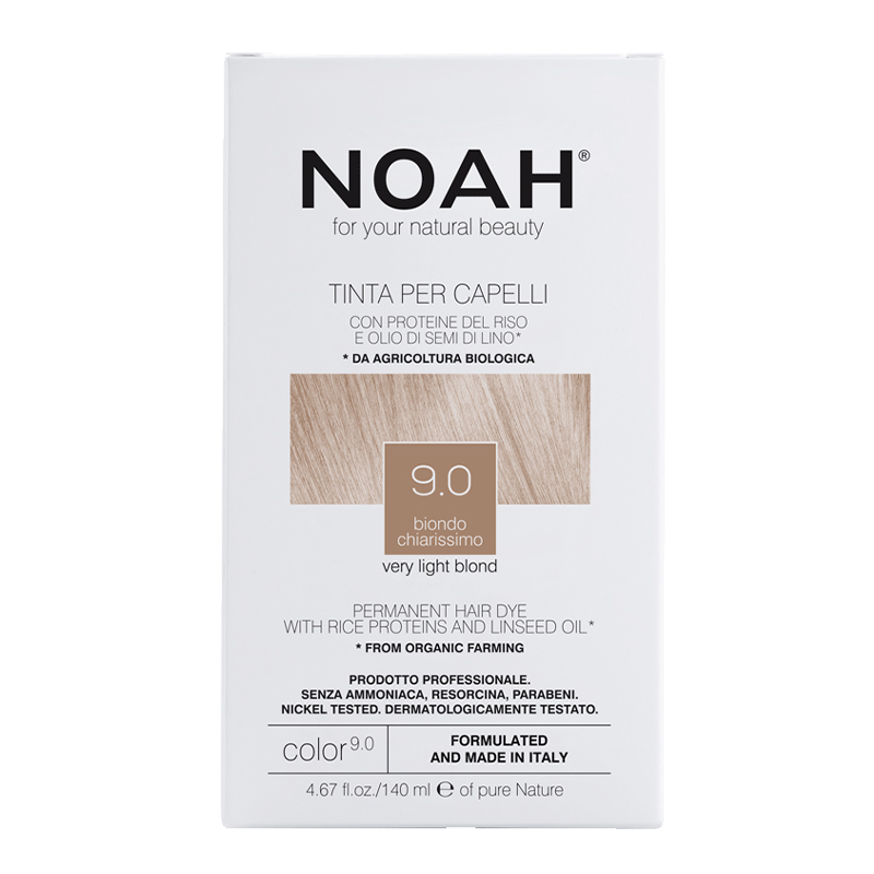NOAH Безамонячна трайна боя за коса 9.0 Very light blond, 140 мл