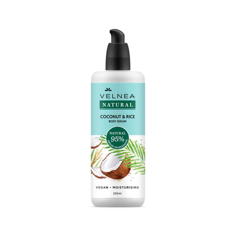 VELNEA NATURAL COCONUT & RICE Серум за тяло, 200 мл