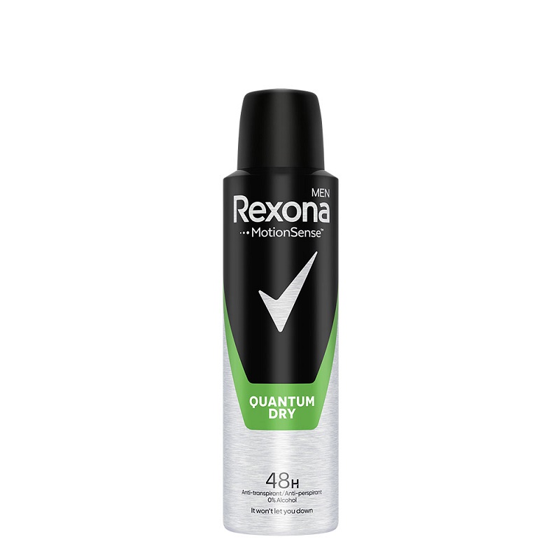 REXONA QUANTUМ DRY Мъжки део спрей, 150 мл.