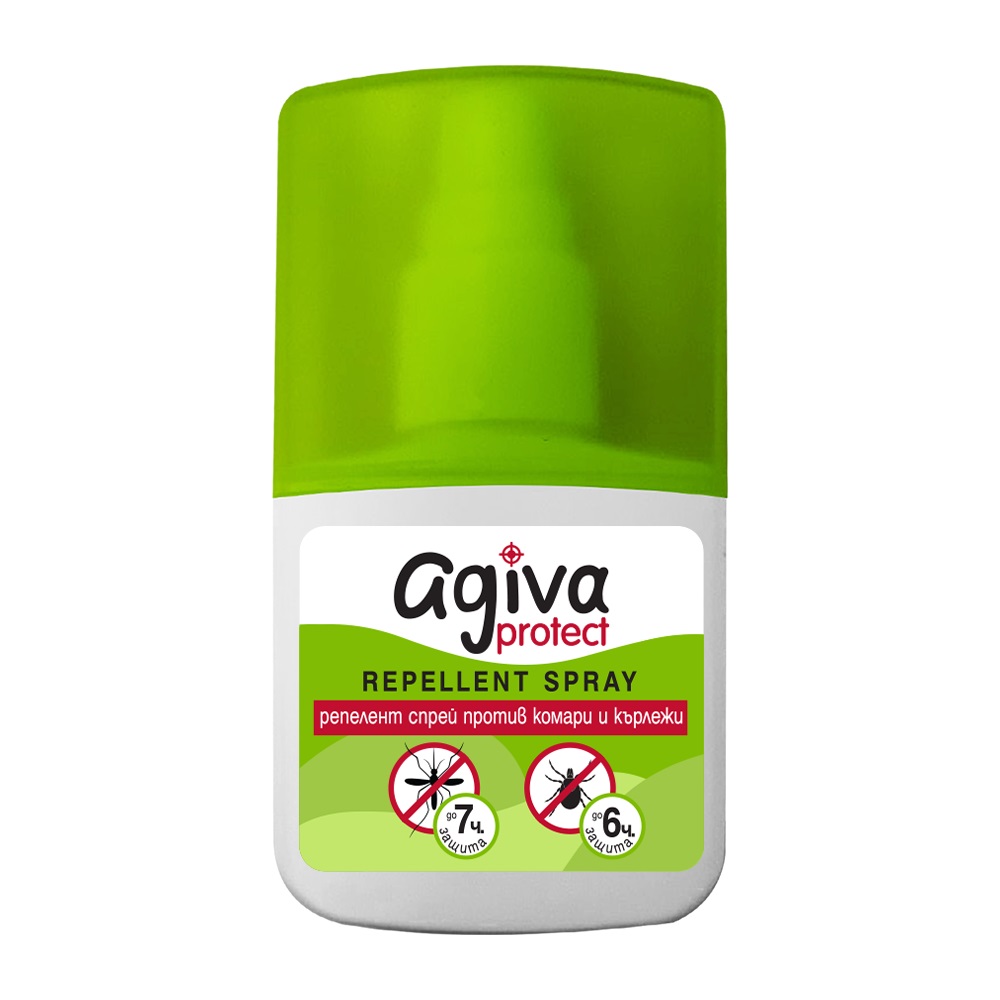 AGIVA PROTECT Спрей против ухапване от кърлежи и комари за цялото семейство, 50мл.