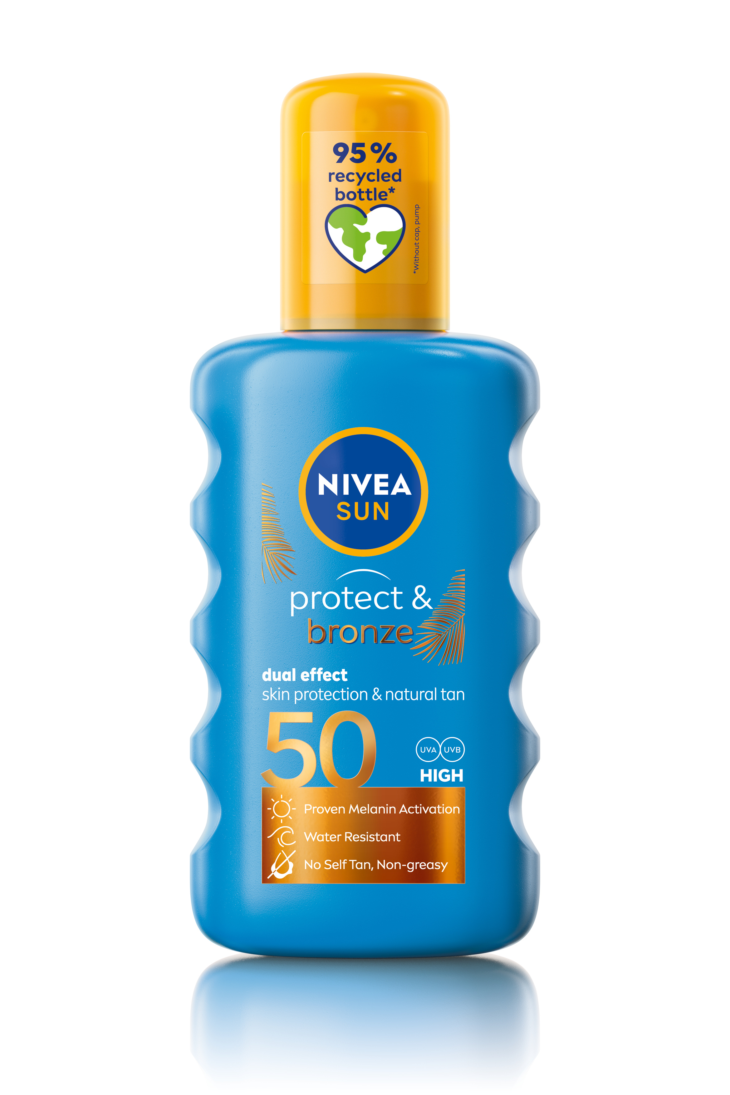 NIVEA SUN PROTECT&BRONZE Слънцезащитен спрей SPF 50+, 200 мл