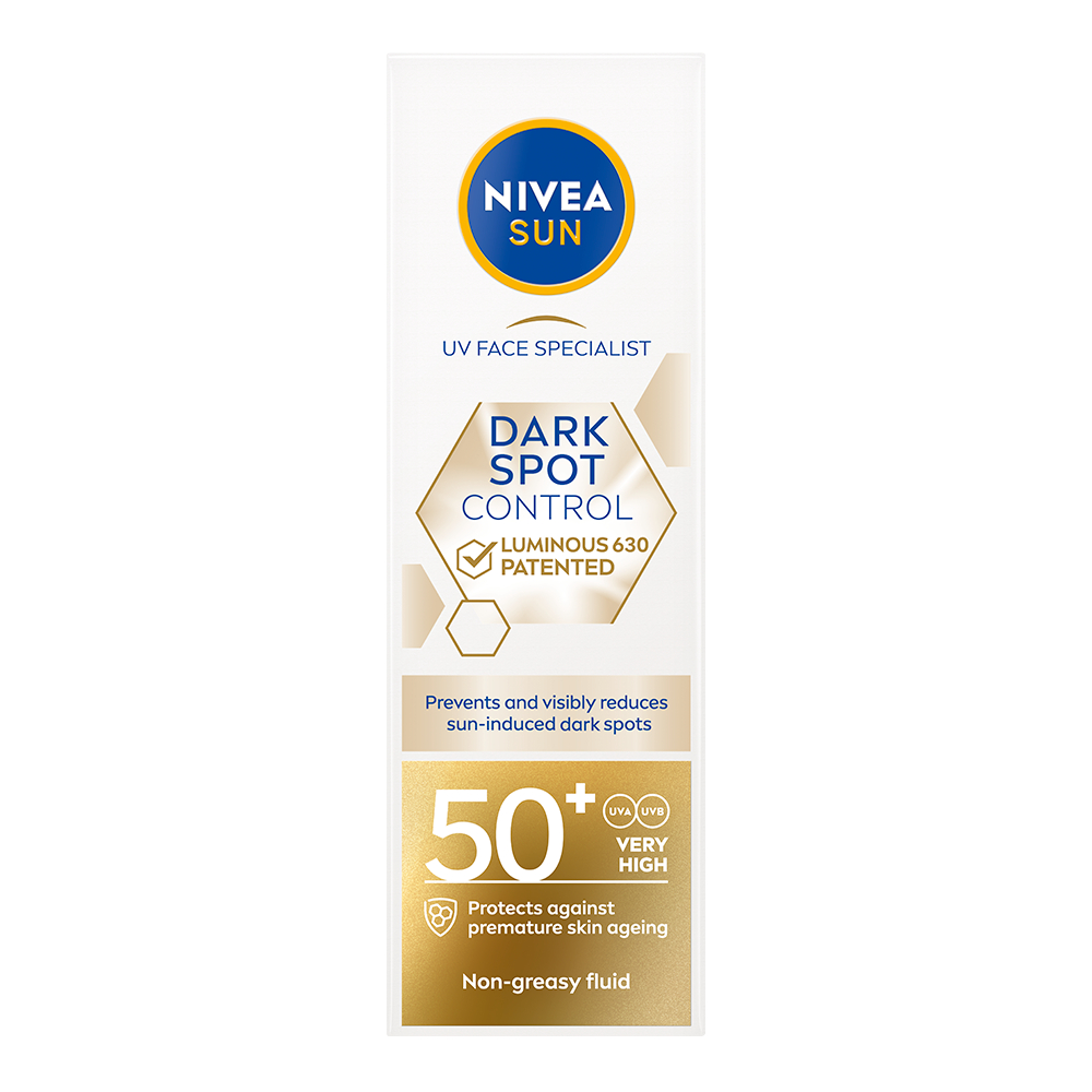 NIVEA SUN Слънцезащитен крем за лице Luminous против пигментация SPF 50+, 40 мл
