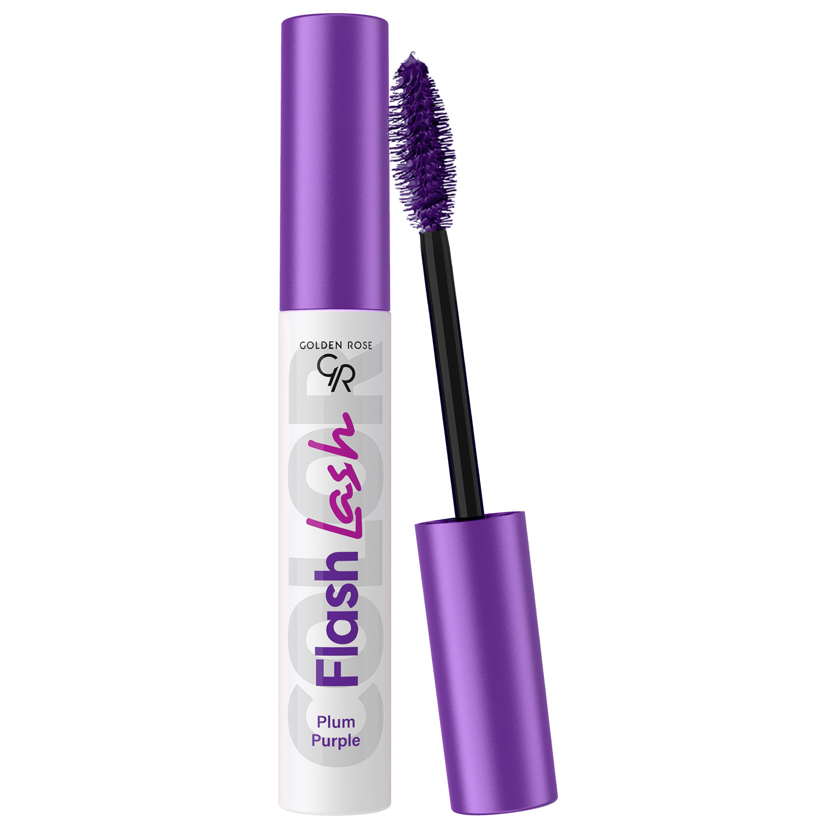GOLDEN ROSE FLASH LASH Цветна спирала за мигли 07 PLUM PURPLE, 9 мл