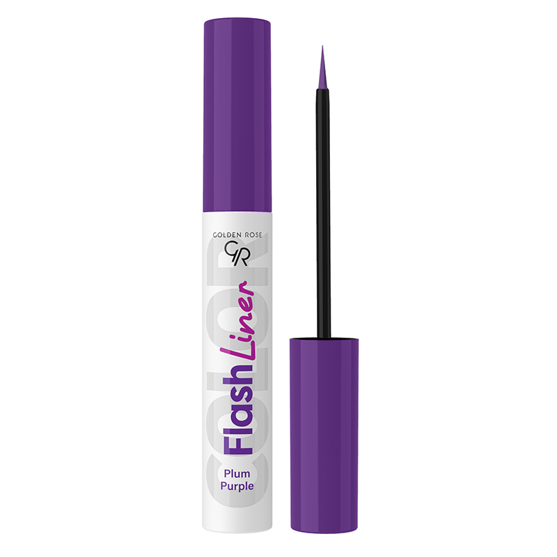 GOLDEN ROSE FLASH LASH Цветна очна линия 107 PLUM PURPLE, 3,5 мл
