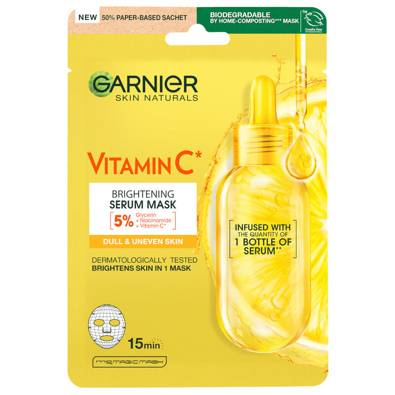 GARNIER SKIN NATURALS Хартиена маска витамин C 28 гр