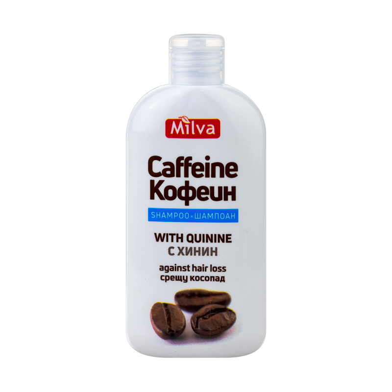 MILVA Шампоан за коса с кофеин и хинин, 200 мл.