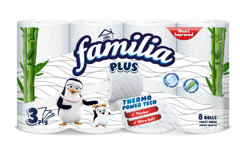 FAMILIA Тоалетна хартия 3 пласта, 8 бр.