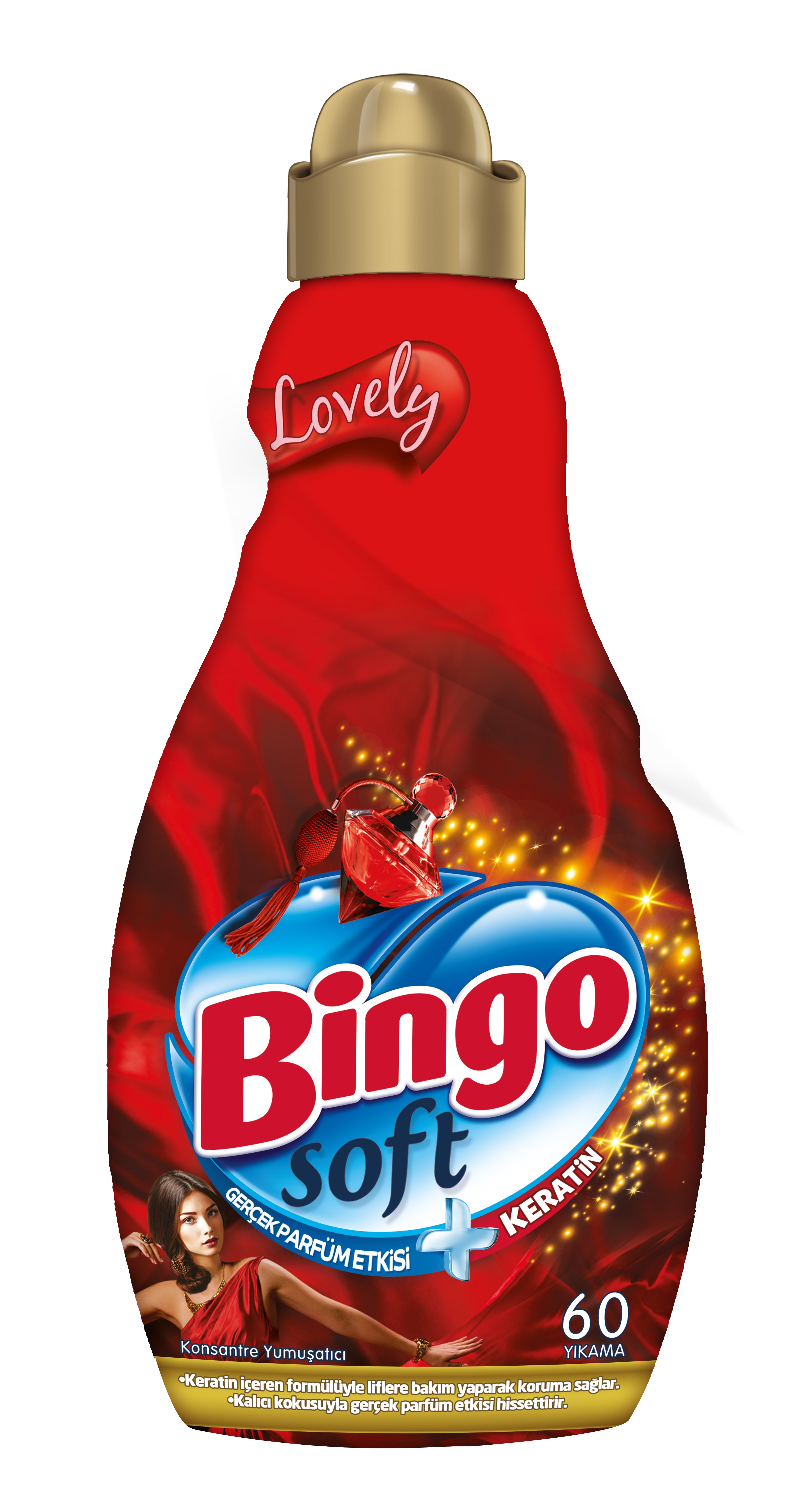BINGO SOFT LOVELY  Омекотител, 60 пранета/ 1440 мл. 