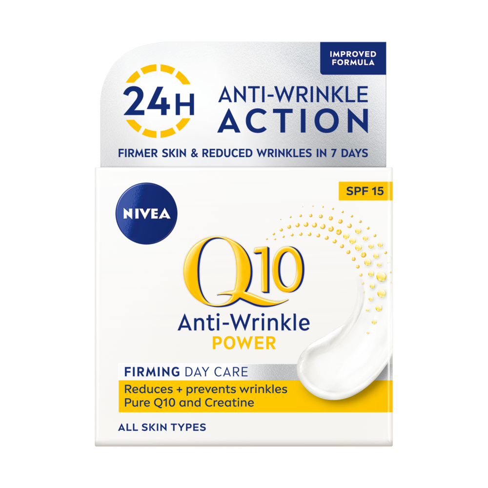 NIVEA Q10 POWER Дневен крем против бръчки SPF 15, 50 мл.