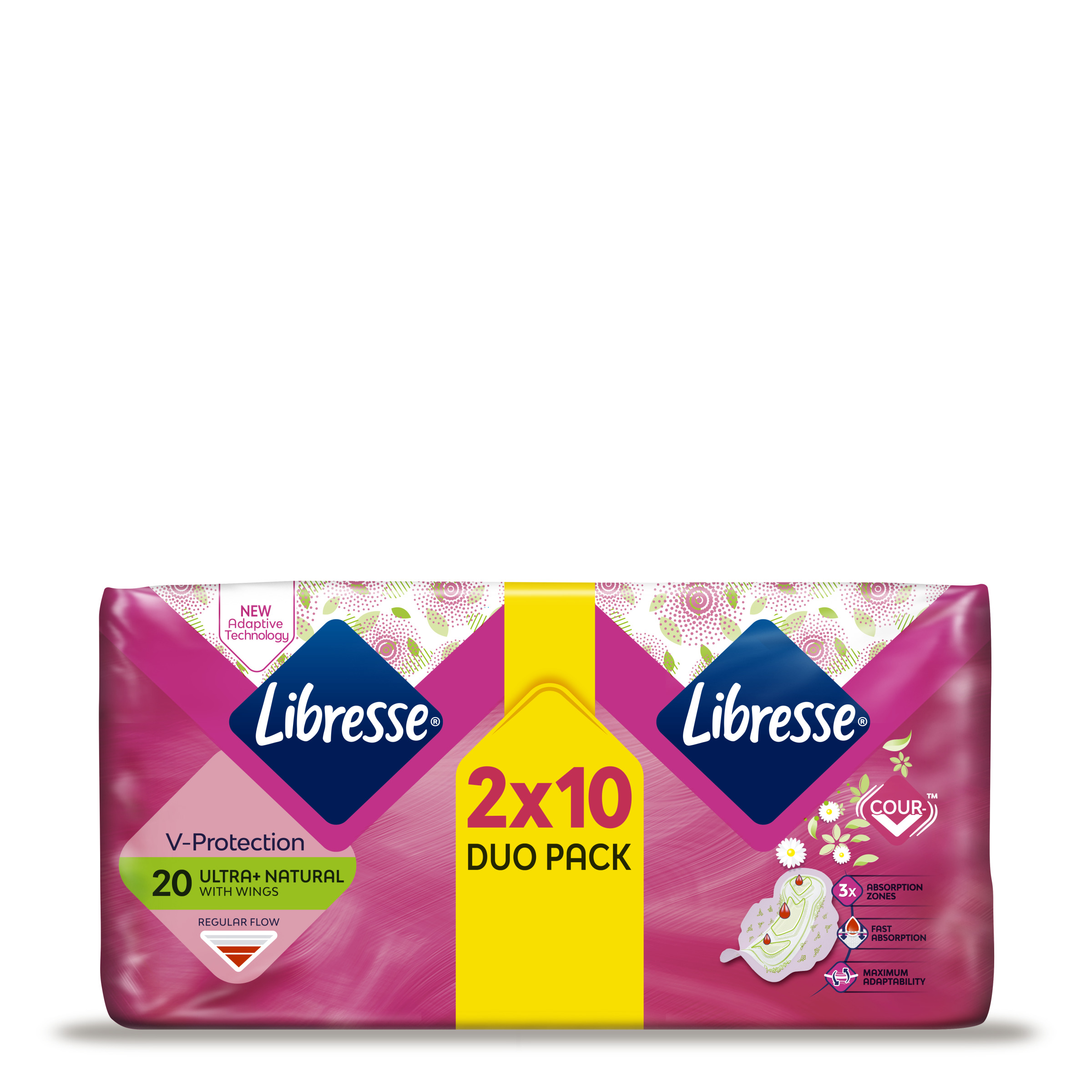 LIBRESSE ULTRA WING ALOE VERA DUO Дамски превръзки, 20бр 