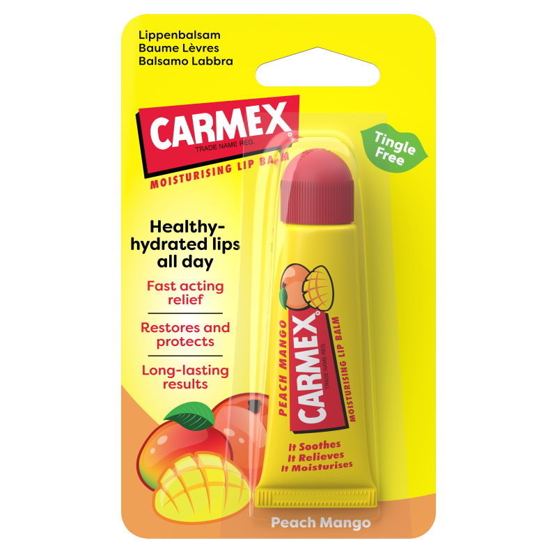 CARMEX Peach Mango Балсам за устни, 10 гр.