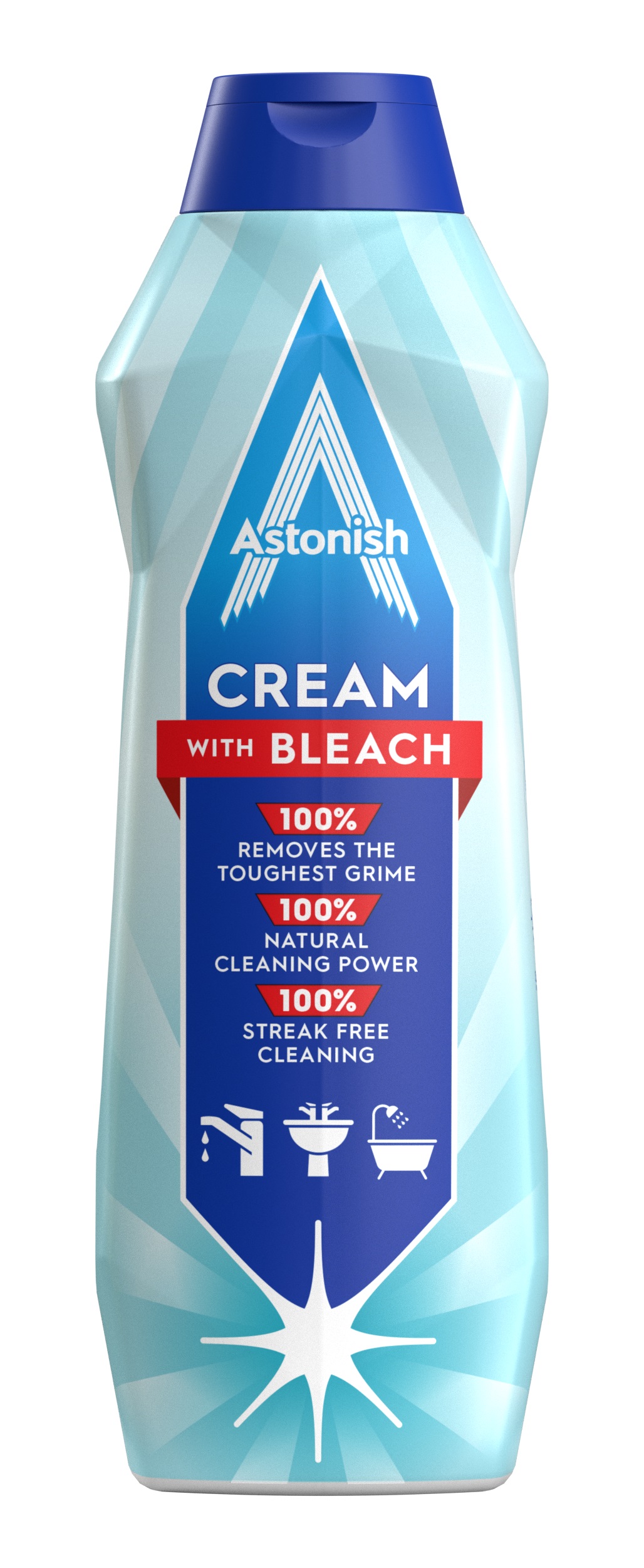 ASTONISH Почистващ крем с белина, 500мл.