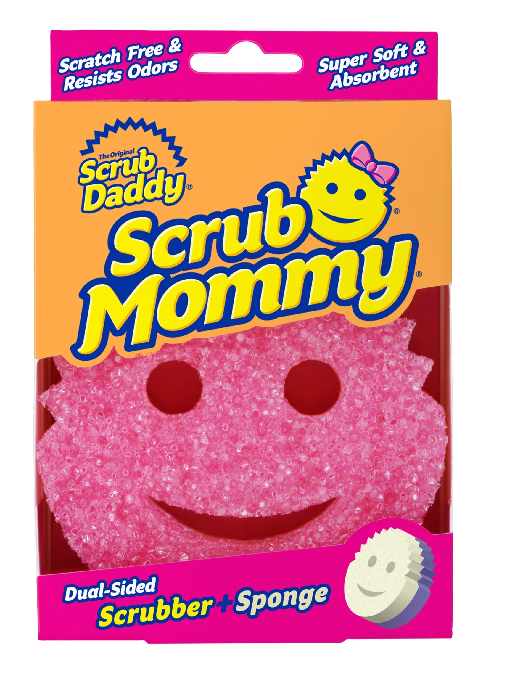 SCRUB MOMMY Домакинска гъба с двойна повърхност, 1 бр.