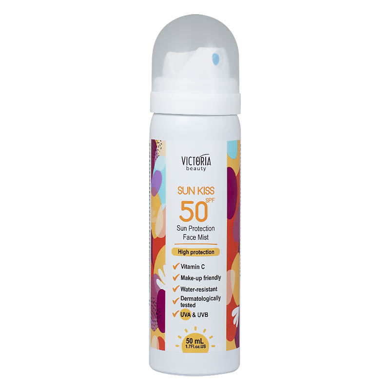 VICTORIA BEAUTY SUN KISS Слънцезащитен спрей за лице SPF50, 50 мл