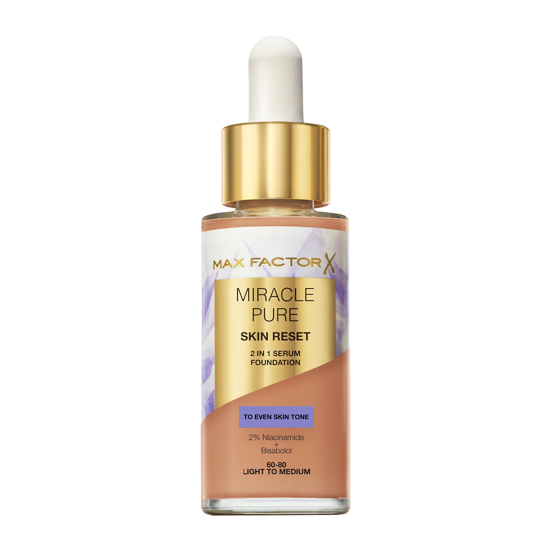 MAX FACTOR Miracle Pure Фон дьо тен - серум, 60-80