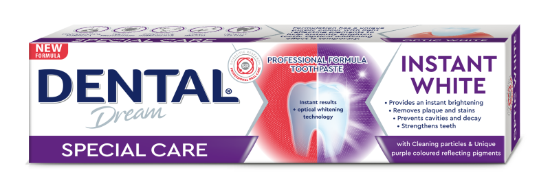 DENTAL DREAM SPECIAL CARE INSTANT WHITE Паста за зъби, 75мл.