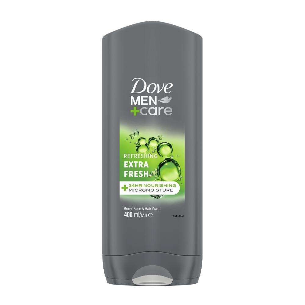 DOVE Extra Fresh Мъжки душ гел, 400 мл.
