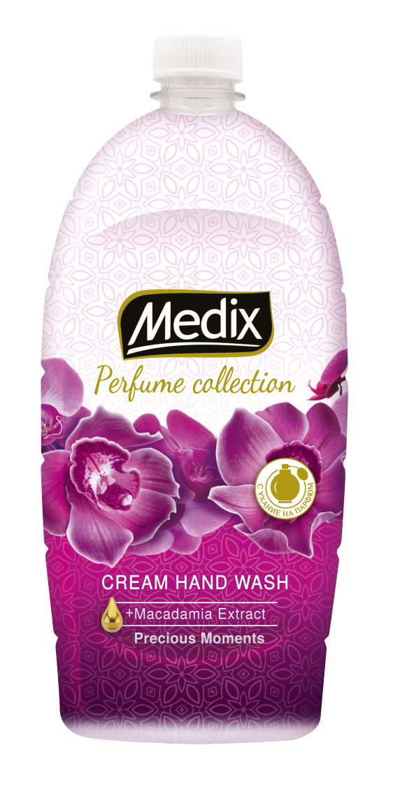 MEDIX PERFUME COLLECTION Precious Moments Течен сапун пълнител, 800 ml