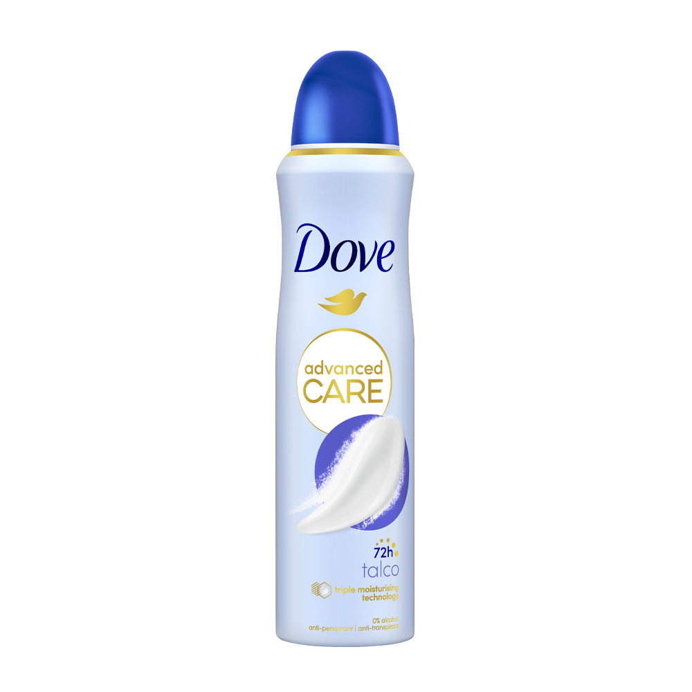 DOVE ADVANCED Care talco Део спрей дамски, 150мл
