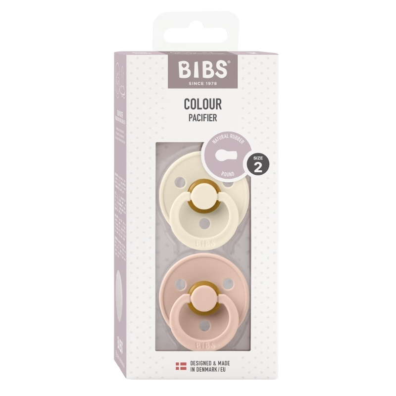 BIBS COLOUR Биберони Ivory Blush 6-18М, 2 бр.