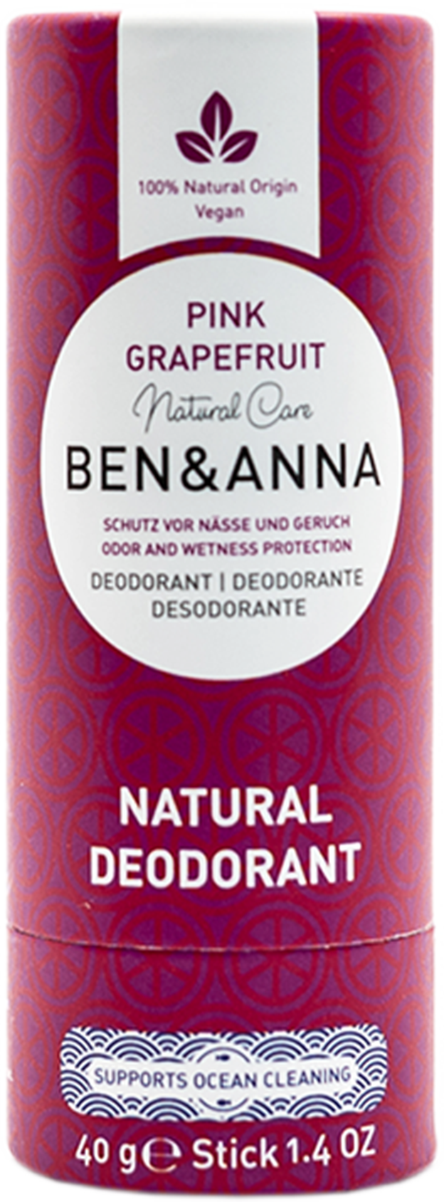 BEN&ANNA PINK GRAPEFRUIT Натурален део стик, 40g.