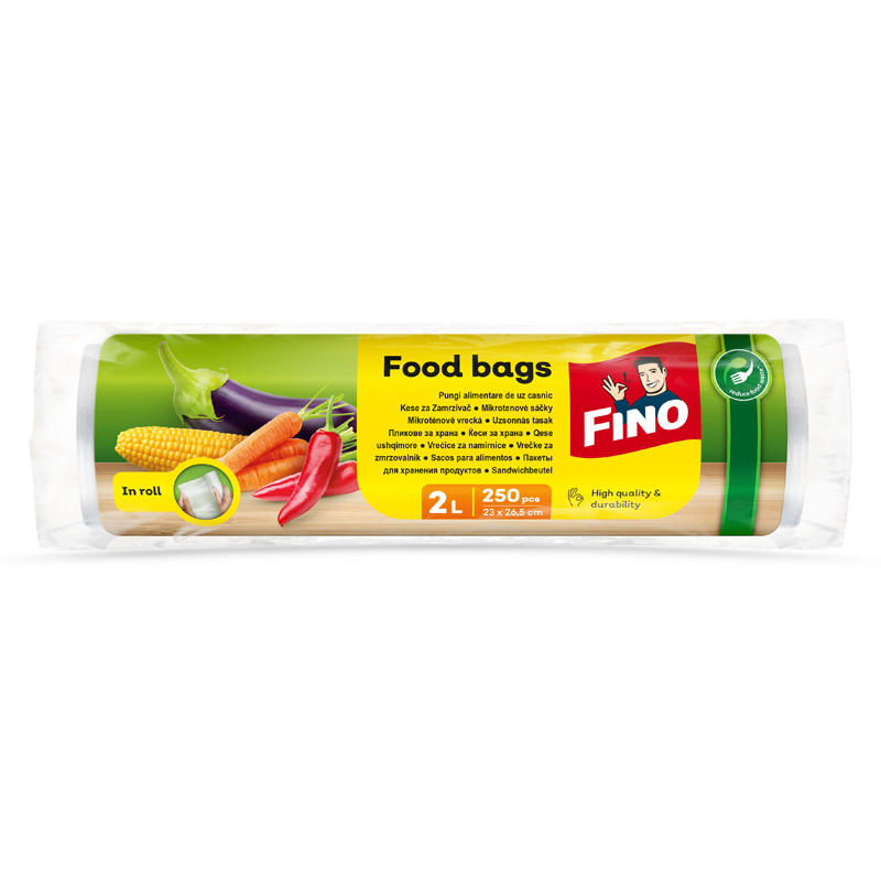 FINO Пликове за храна 2 л. ролка, 250 бр.
