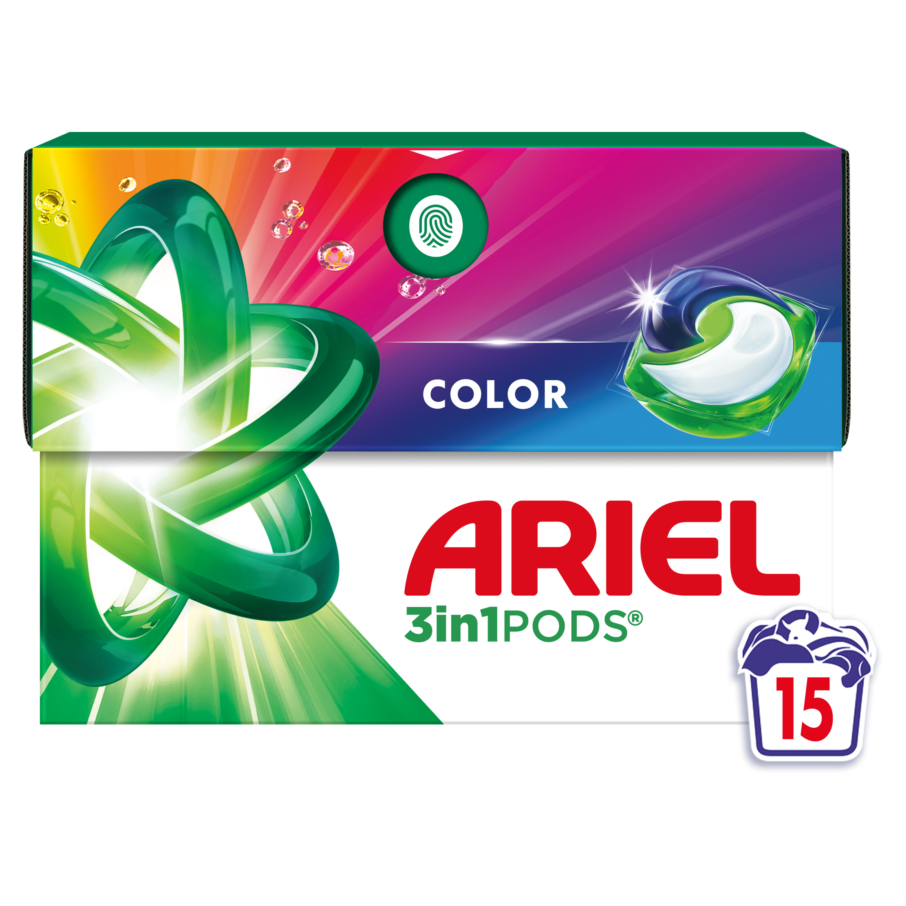  ARIEL All-in-1 PODS® Color+ Капсули за пране, 15 пранета