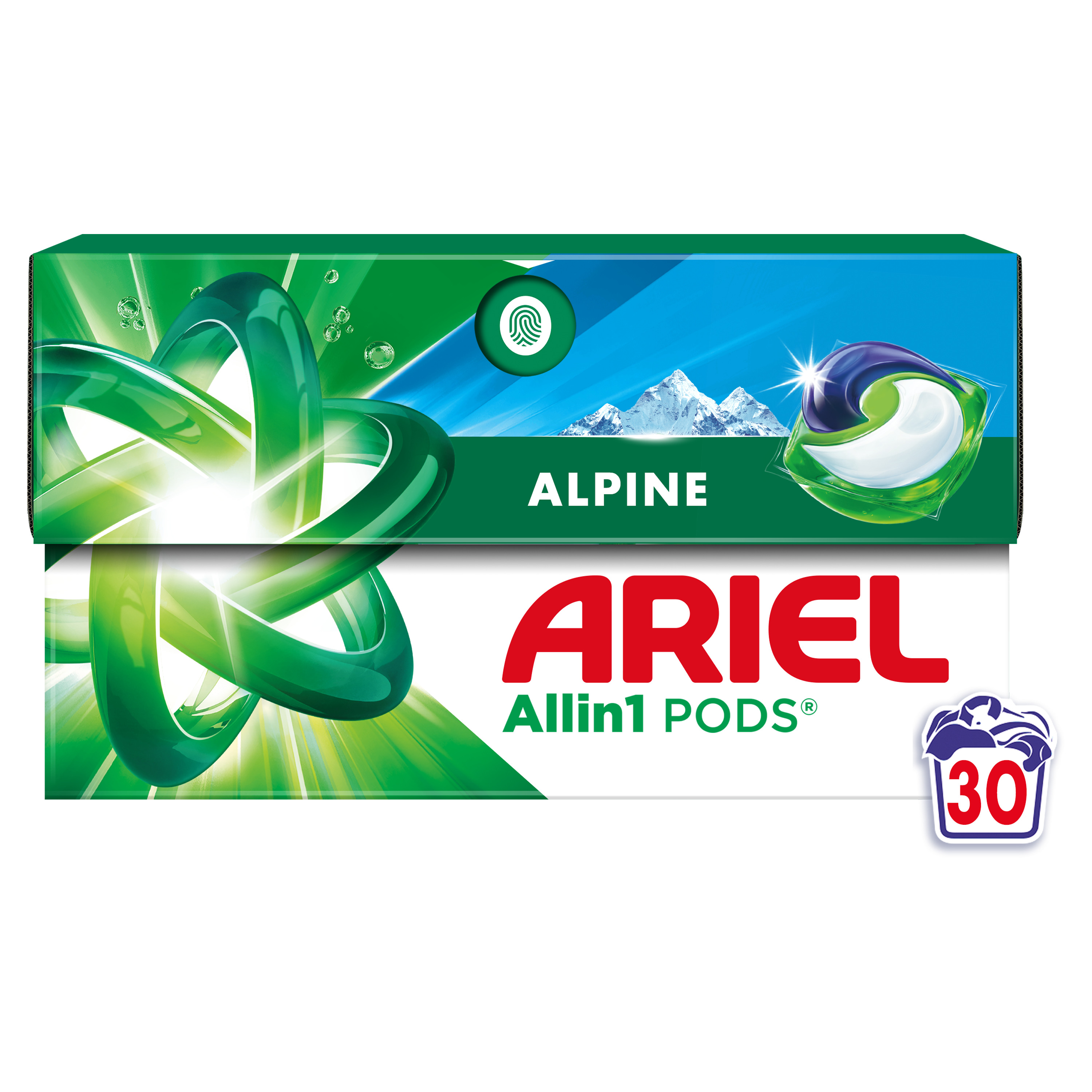 ARIEL PODS Alpine Капсули за пране, 30 пранета