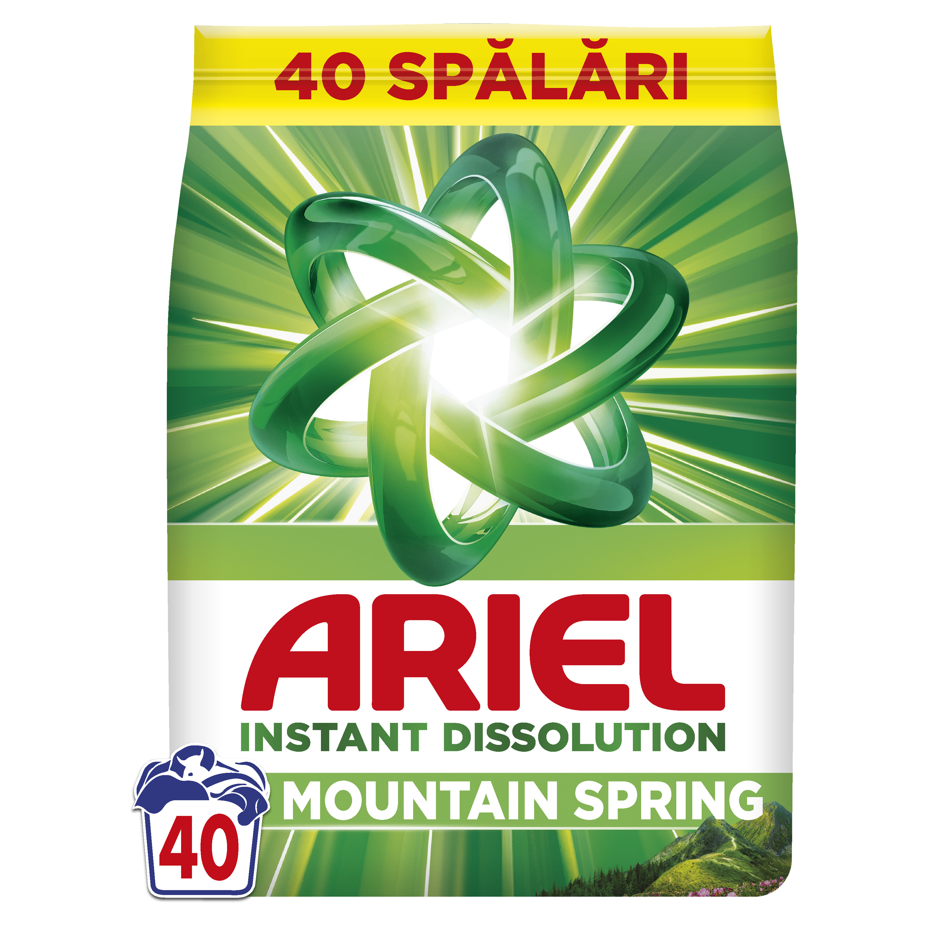 ARIEL Mountain Spring Прах за пране, 40 пранета