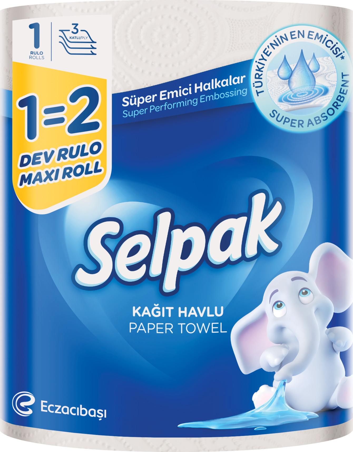 SELPAK Кухненска ролка Макси 3 пл./1 бр.= 2 бр.