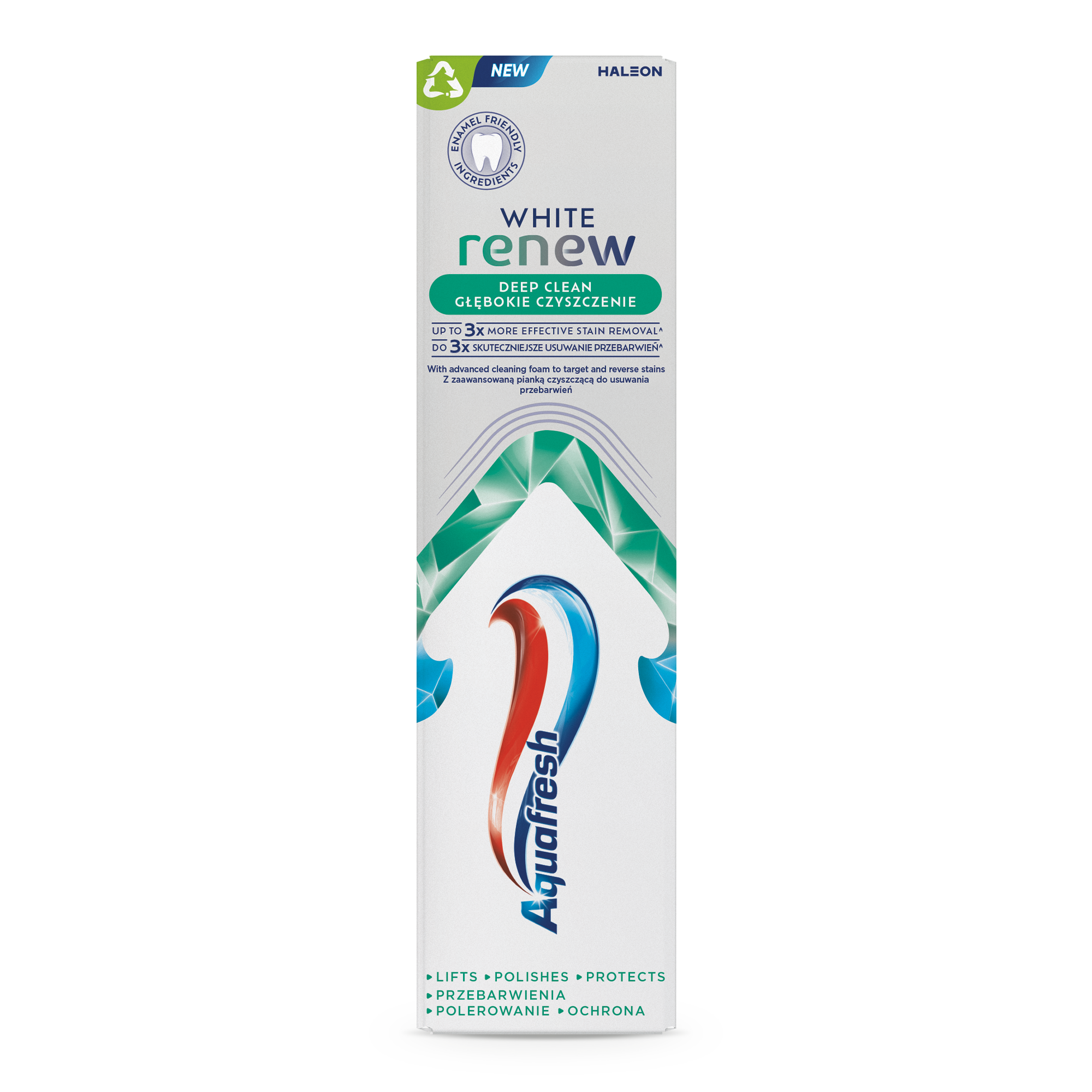 AQUAFRESH DEEP CLEAN WHITE RENEW, Паста за зъби, 75ml