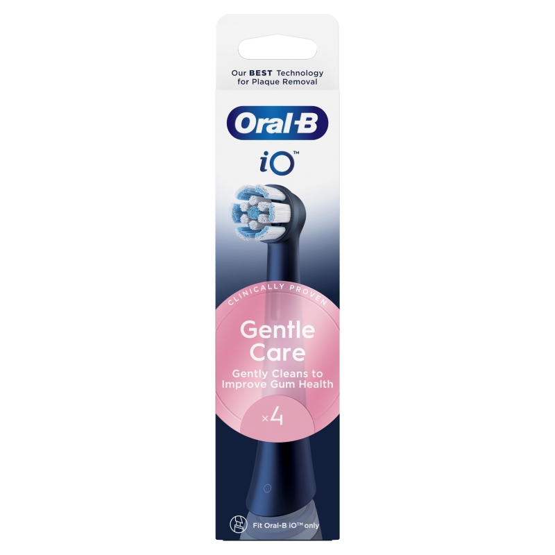 ORAL-B IO Gentle Care Black, Резервни глави за четки подходящи за чувствителни венци,  4 бр.