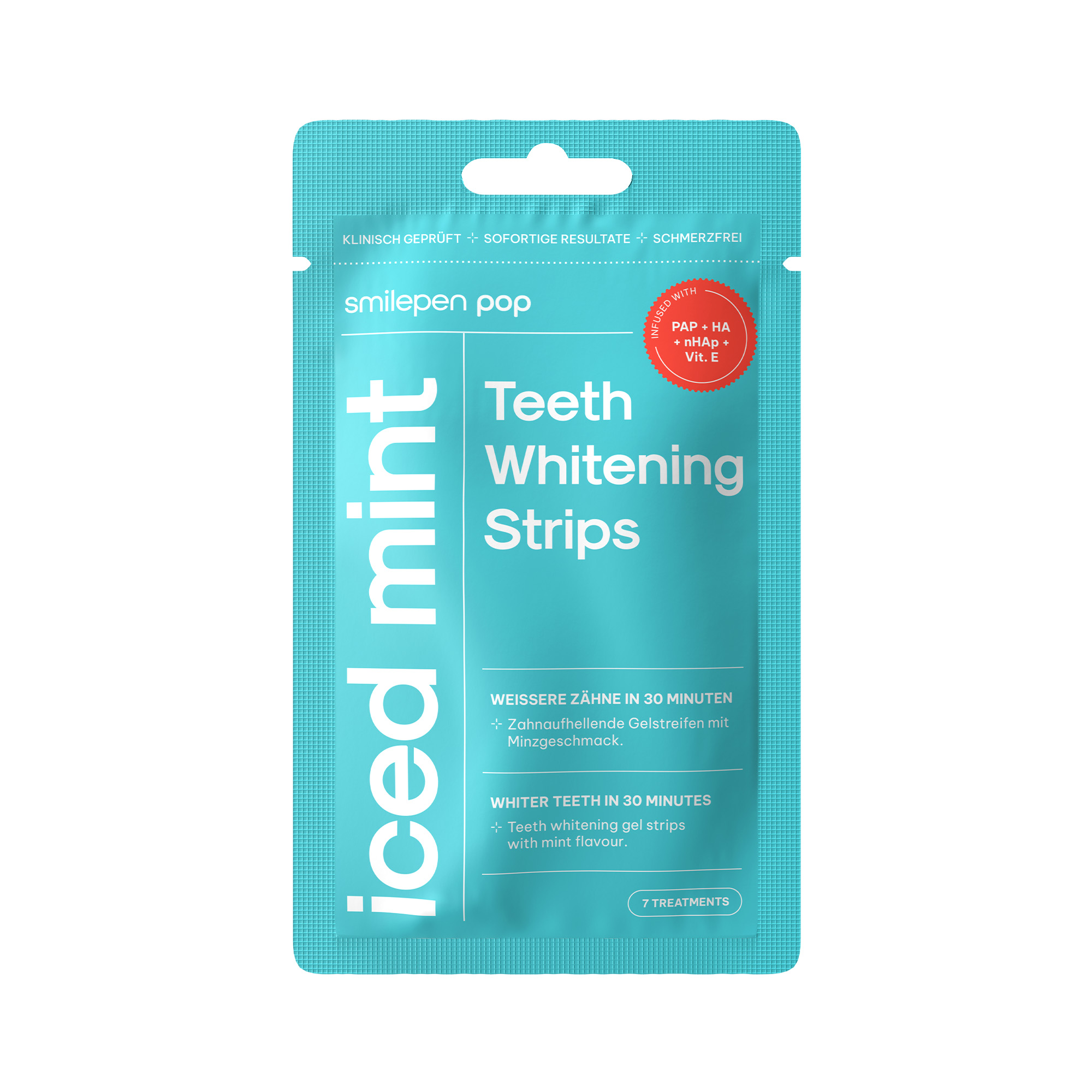 SMILEPEN POP Избелващи лентички - Iced Mint, 7x2 бр.