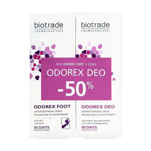 BIOTRADE Комплект Спрей за крака против изпотяване, 2х 40мл 