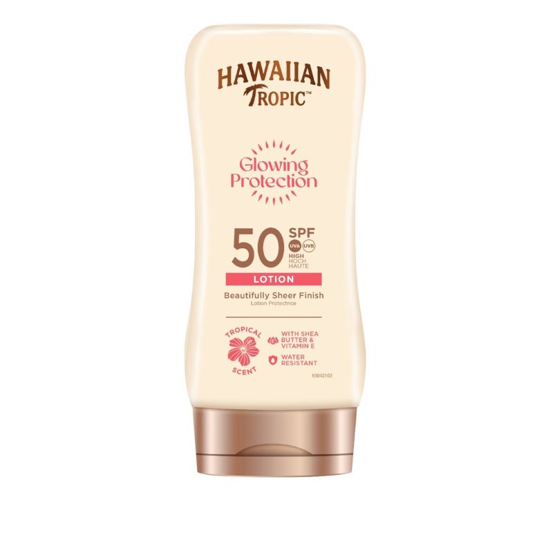 HAWAIIAN TROPIC Слънцезащитен озаряващ лосион SPF50, 180 мл