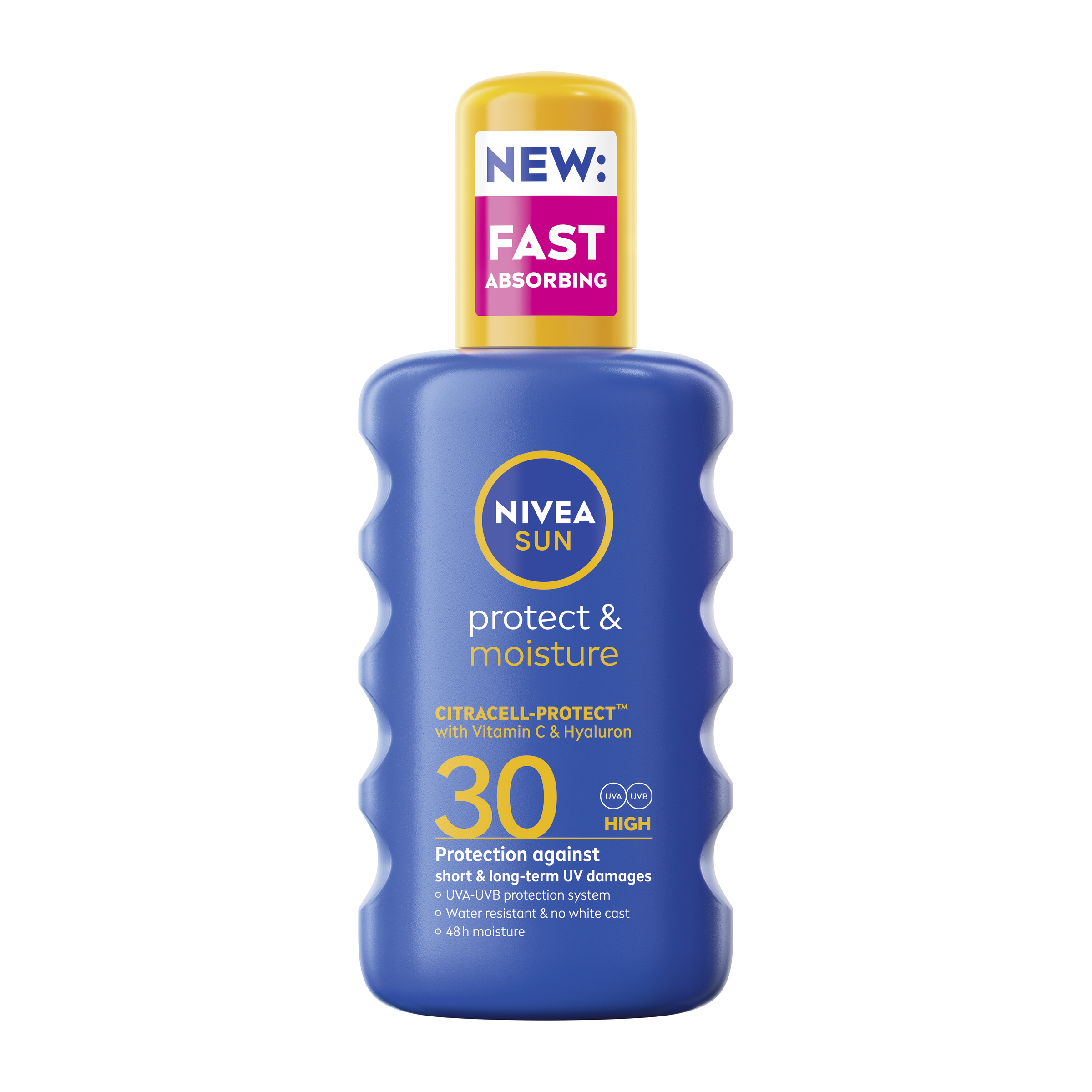 NIVEA SUN PROTECT&MOISTURE Хидратиращ слънцезащитен спрей SPF 30, 200 мл