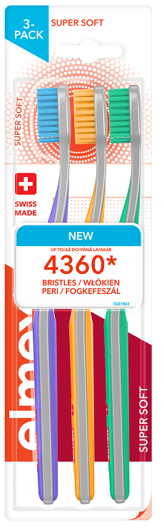  ELMEX SUPER SOFT 3PACK Четка за зъби 