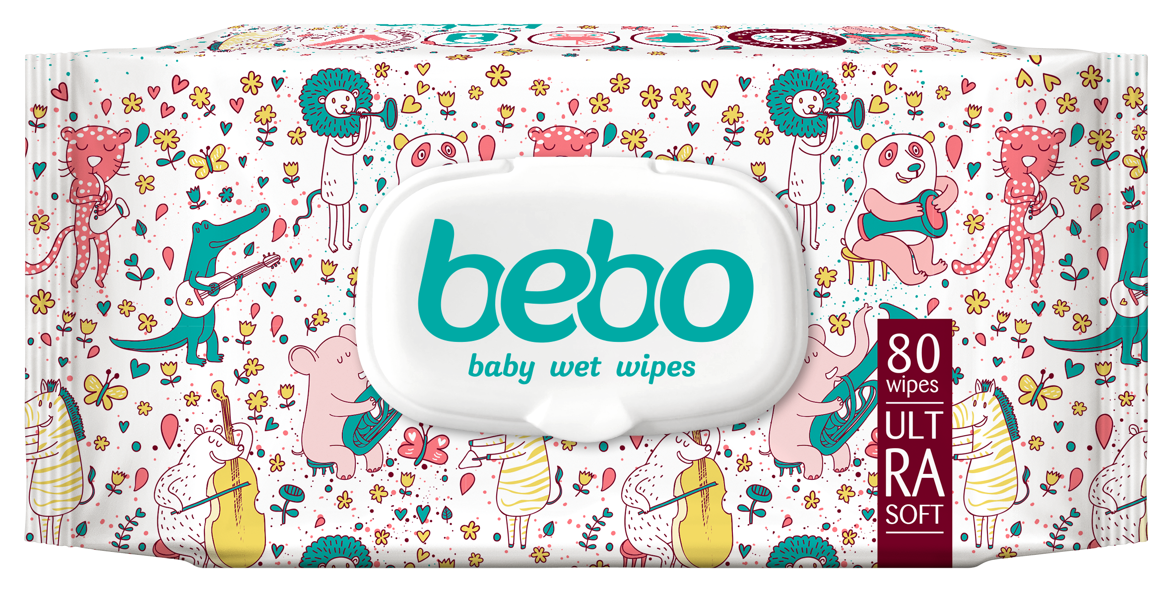 BEBO Влажни кърпички Ultra soft, 80бр