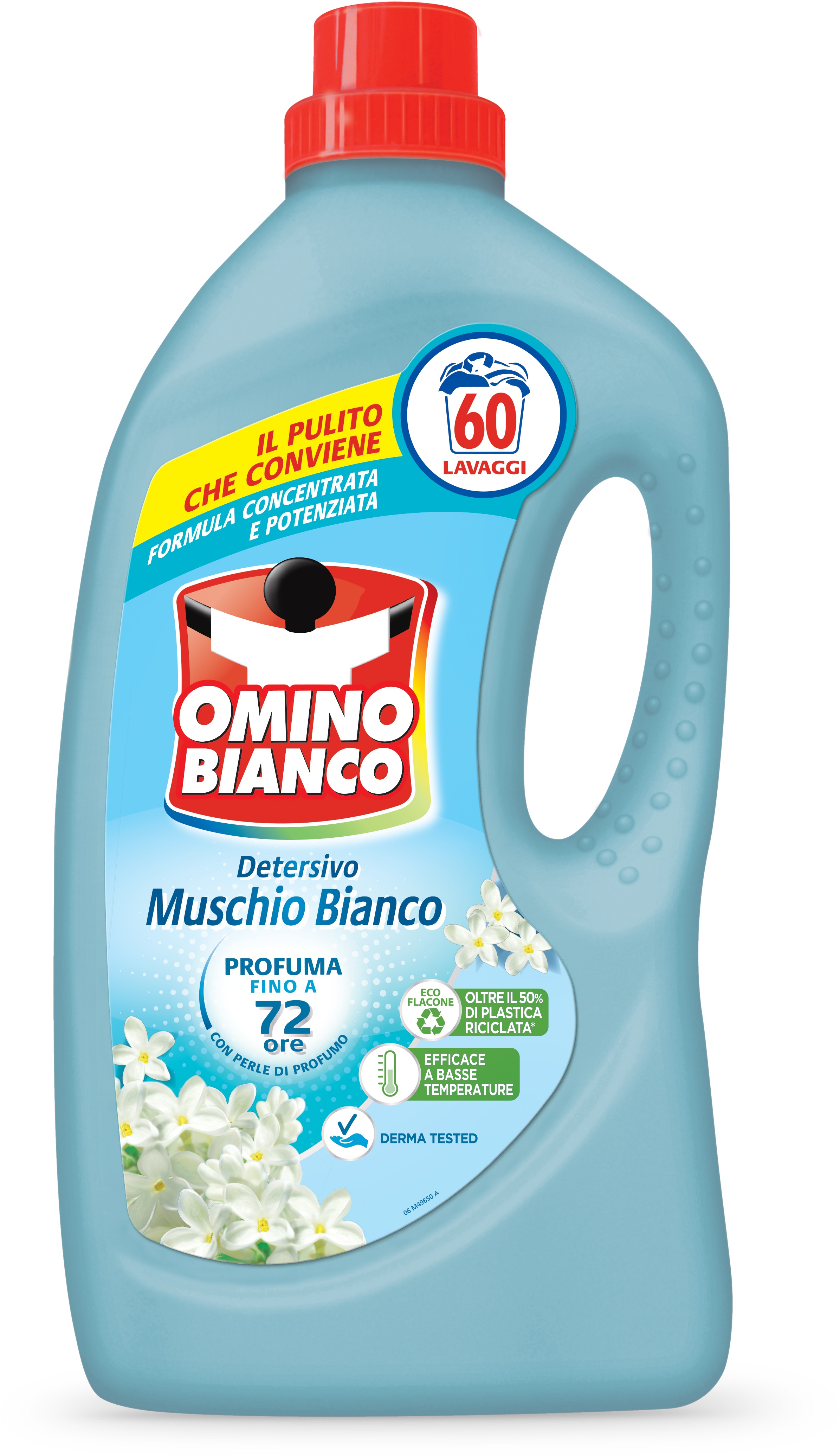 OMINO BIANCO Течен перилен препарат бял мускус, 60 пранета