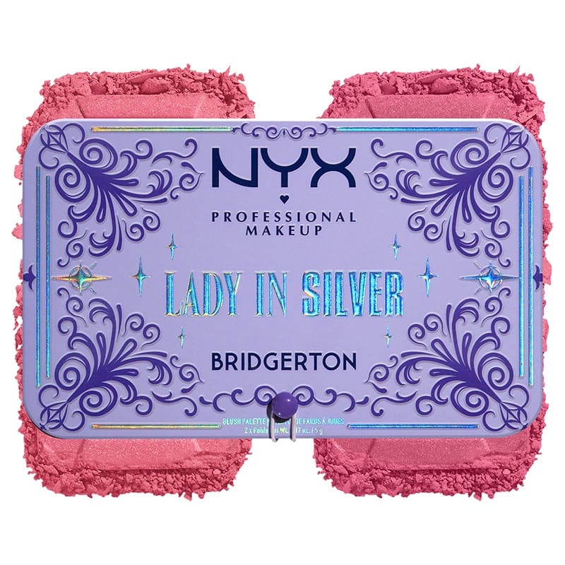 NYX PROFESSIONAL MAKEUP BRIDGERTON LADY IN SILVER Палитра ружове 02