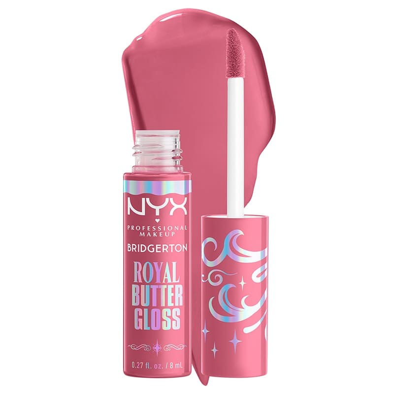 NYX PROFESSIONAL MAKEUP BRIDGERTON ROYAL BUTTER GLOSS ANGEL FOOD CAKE Гланц за устни 01