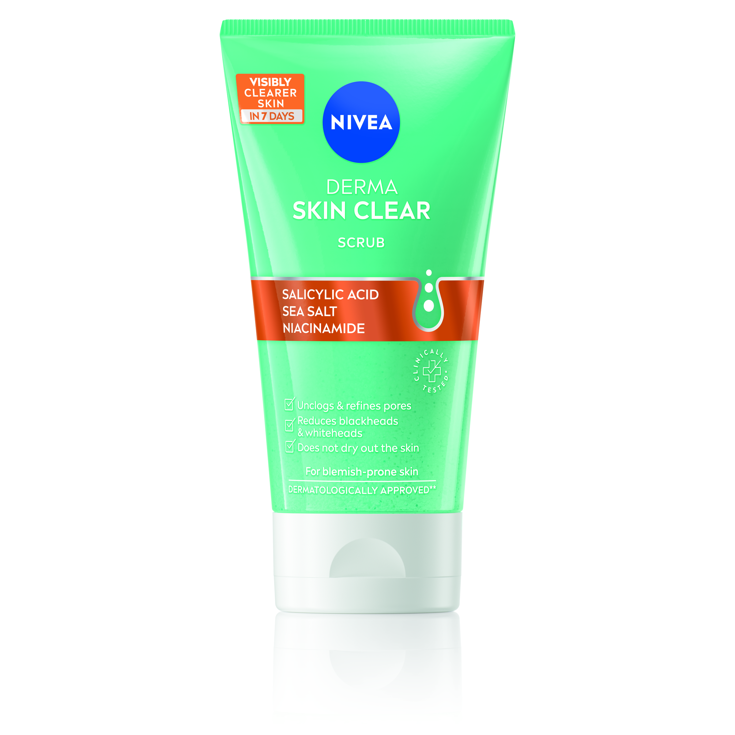 NIVEA DERMA SKIN CLEAR Скраб за черни точки, 150 мл