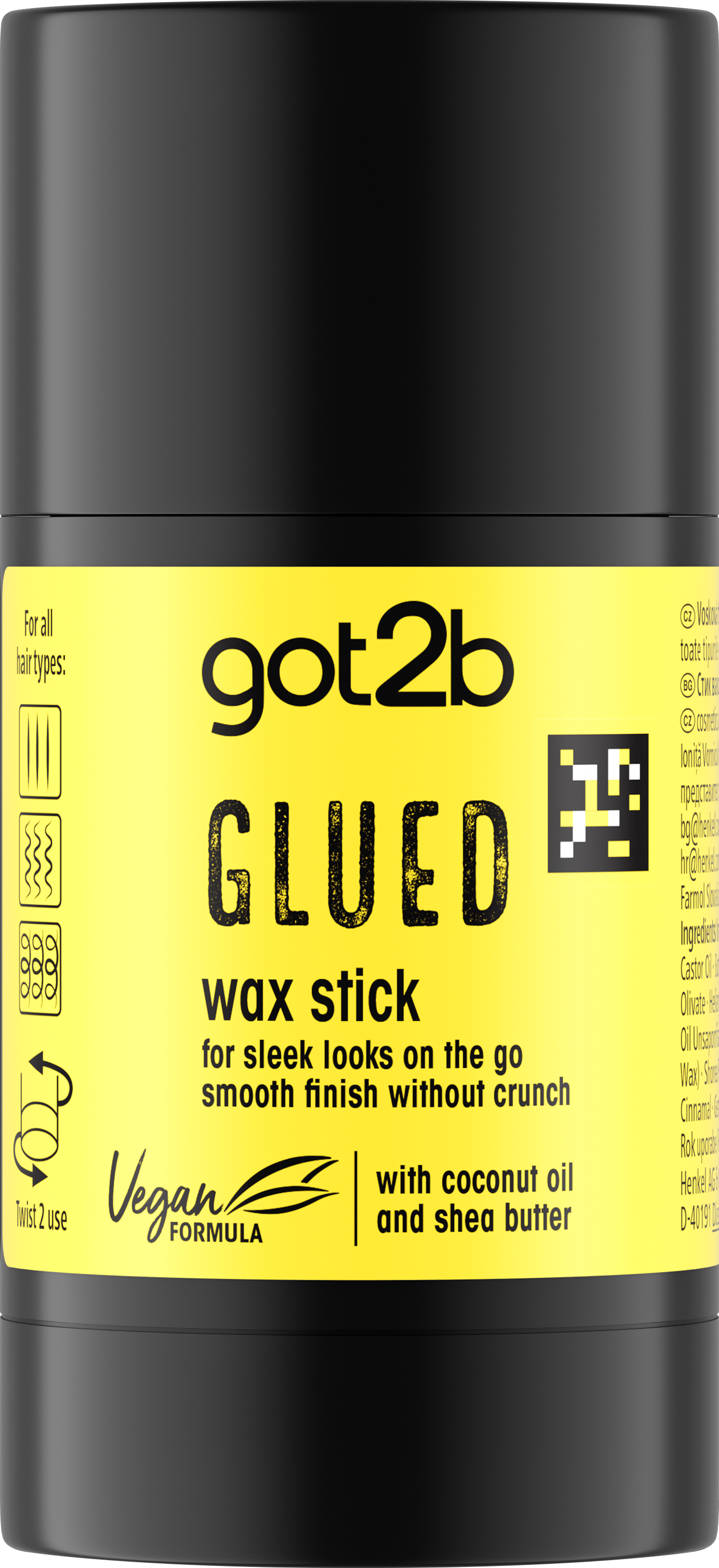 GOT2B WAX Заглаждащ стик за коса с масло от кокос и шеа, 50 г